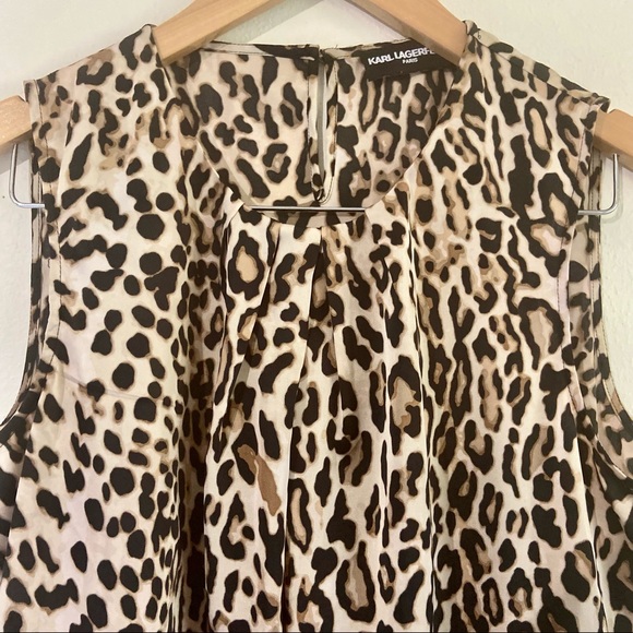 Karl Lagerfeld leopard blouse - Picture 3 of 7